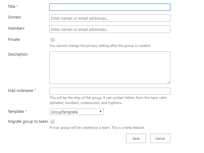 Office 365-Gruppen mit dem Collaboration Manager erstellen