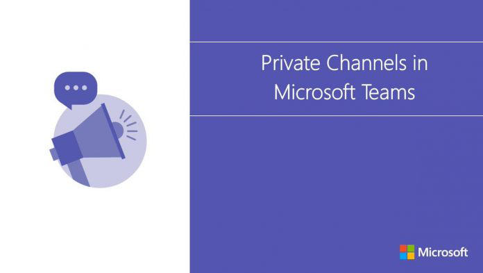 Private channels in Microsoft Teams