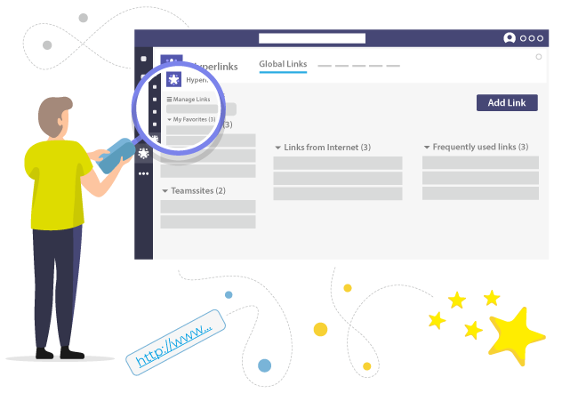 Get a structured overview of your links in Microsoft Teams