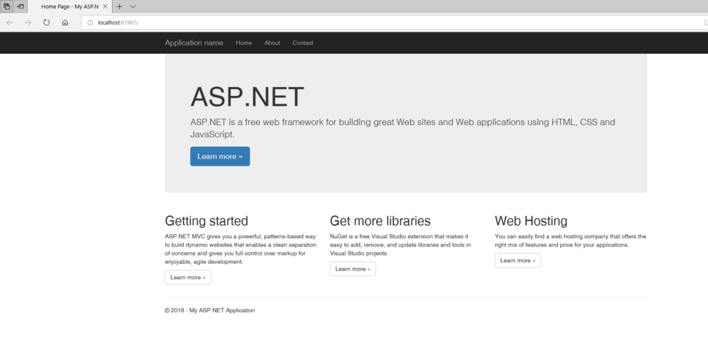 ASP.NET-Bildschirm