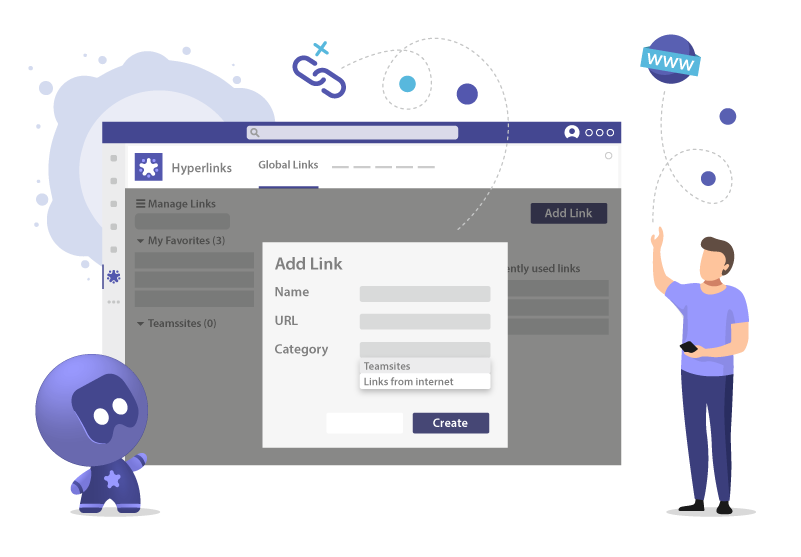 Save links in Microsoft Teams with Hyperlinks