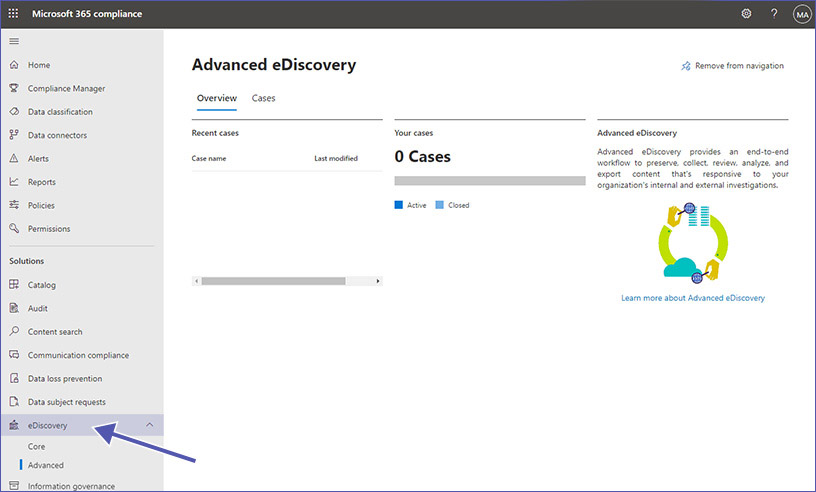 Microsoft compliance: eDiscovery