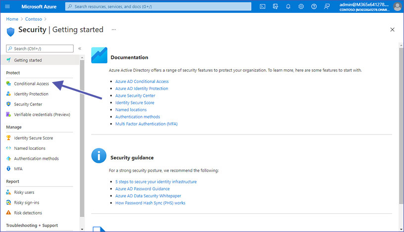 Conditional access in Microsoft Azure