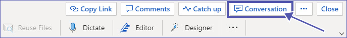 File conversations in Teams