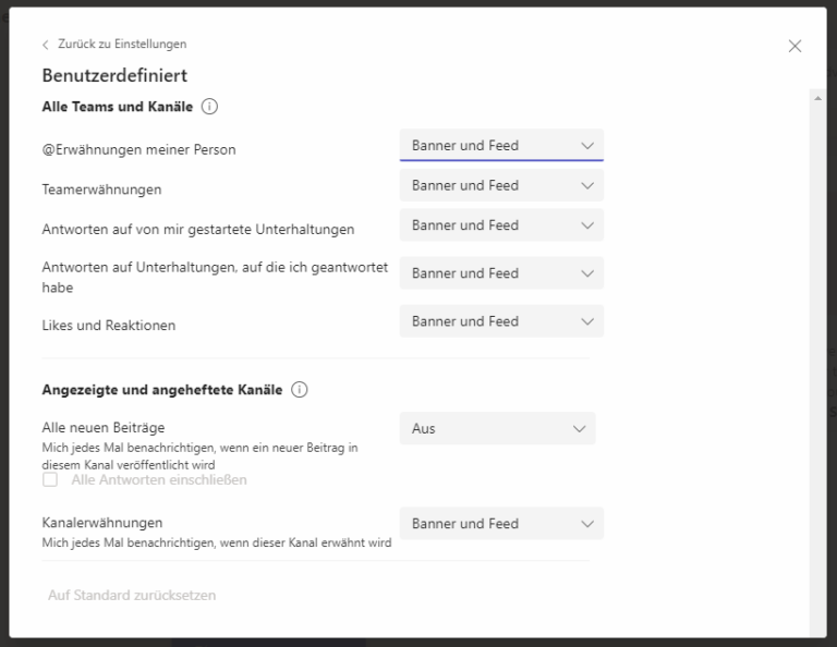MS Teams Benachrichtigungen deaktivieren - Solutions2Share