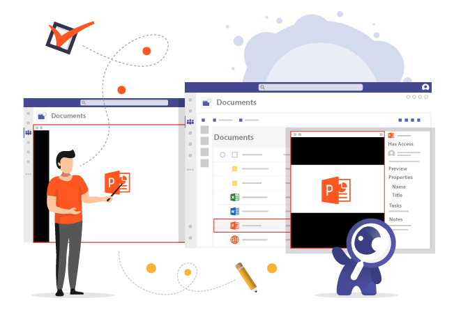 See details and previews of documents in Microsoft Teams