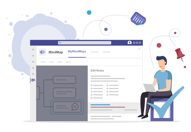 Hinzufügen von Notizen zu Ihrer Mindmap in Microsoft Teams Hinzufügen von Notizen zu Ihrer Mindmap in Microsoft Teams