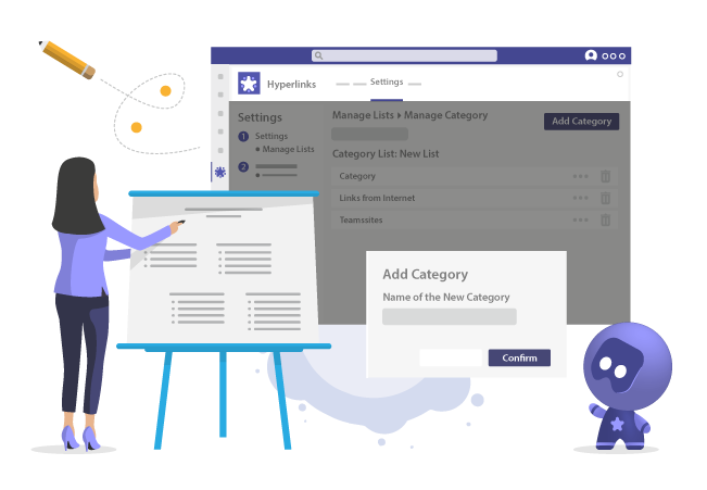 Manage categories for your bookmarks in Microsoft Teams
