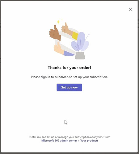 Microsoft Teams app store: set up your subscription
