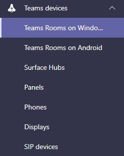 Microsoft Teams Admin Center: Teams-Geräte