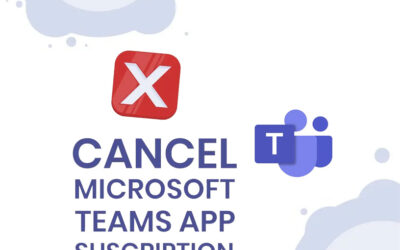 Cancel subscription of Teams apps